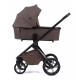 Коляска детская Peppy Monaco Plus 2 в 1 Brownie (коричневый), рама черная