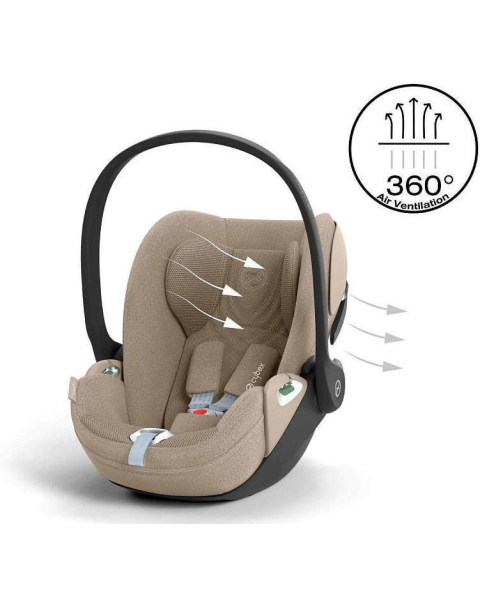 Коляска 4 в 1 Cybex Priam V Rosegold Style Coconut Brown + Cloud T Cozy Beige Plus Base T