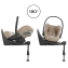 Коляска 4 в 1 Cybex Priam V Rosegold Style Coconut Brown + Cloud T Cozy Beige Plus Base T
