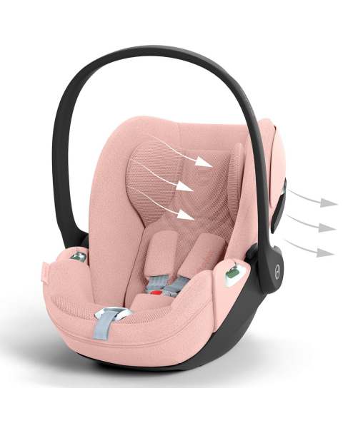 Коляска 4 в 1 Cybex Priam V Rosegold Style Peach Pink + Cloud T Peach Pink Plus Base T