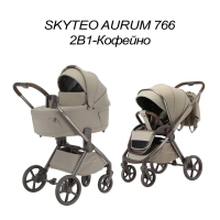 Коляска детская 766 Skyteo Aurum 2 в 1 кофейный 2026