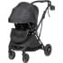 Детская прогулочная коляска Farfello Fest Lux Черное перышко FL-9 черная рама