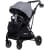 Детская прогулочная коляска Farfello Fest Lux Серый/Grey FL-3 черная рама