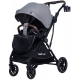Детская прогулочная коляска Farfello Fest Lux Серый/Grey FL-3 черная рама