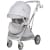 Детская прогулочная коляска Farfello Fest Lux Светло-серый/Light grey FL-14 цветная рама