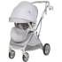Детская прогулочная коляска Farfello Fest Lux Светло-серый/Light grey FL-14 цветная рама