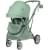 Детская прогулочная коляска Farfello Fest Lux Зеленый/Green FL-13 цветная рама