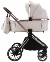 Детская коляска Adamex Spark SE 3 в 1 1-VANILLA-CHAMPAGNE - СВ.БЕЖ-РАМА ШАМПАНЬ