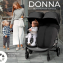 Детская прогулочная коляска для двойни Sweet Baby Donna Black