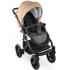 Детская коляска Bexa Ideal Eco 2 в 1 IE03 черный+т.бежевая кожа