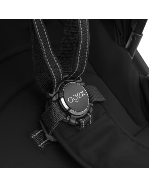 Коляска 2 в 1 Agex Life 2026, Black (Черный)