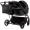 Детская коляска для двойни Adamex Leo Duo Deluxe 2 в 1 DUO-SA2 (ЧЕРНАЯ КОЖА)