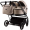 Детская коляска для двойни Adamex Leo Duo Deluxe 2 в 1 DUO-SA7 (СВ.БЕЖЕВАЯ КОЖА)