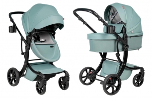 Детская коляска трансформер Farfello Aimile Spring Aquagreen ASR-1