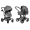 Детская коляска трансформер Farfello Aimile Spring Dark Grey ASR-2