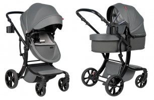 Детская коляска трансформер Farfello Aimile Spring Dark Grey ASR-2