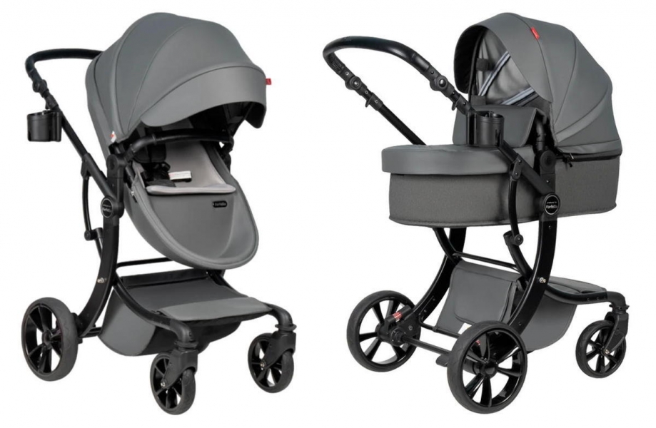 Детская коляска трансформер Farfello Aimile Spring Dark Grey ASR-2