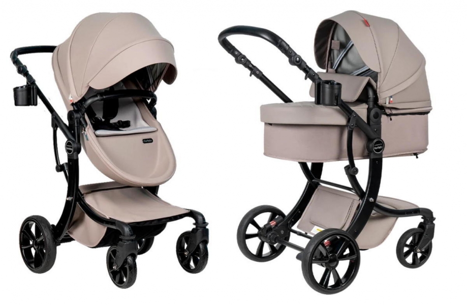 Детская коляска трансформер Farfello Aimile Spring Latte ASR-4