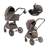 Коляска детская 3 в 1 Pituso Mayla Plus Truffle Limited с автолюлькой Skyteo