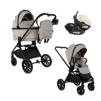 Коляска детская 3 в 1 Pituso Mayla Plus Beige с автолюлькой Skyteo