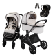 Детская коляска AmaroBaby Motus Premium Ecco 3 в 1 молочный