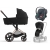 Коляска 3 в 1 Cybex Priam IV Chrome Brown и автокресло Aton B2 i-Size Steel Grey Sepia Black