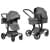 Детская коляска трансформер Farfello Aimile PRO темно-серый A5-6 экокожа