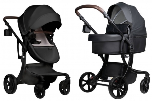 Детская коляска трансформер Farfello Aimile PRO A5-1 чёрный