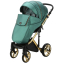 Детская коляска Adamex Chantal Special Edition 2 в 1 C105 (ИЗУМРД.ПЕРЛ.КОЖА+ЧЕРН.РИФЛЕН.ДНО+ЗОЛОТО РАМА)