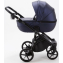Детская коляска Adamex Bibione Deluxe 2 в 1 BI-SM09 (Т.СИН.ПЕРЛ.ПЕРФ.КОЖА)