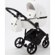 Детская коляска Adamex Bibione Deluxe 2 в 1 BI-SA01 (БЕЛ+БЕЛ.ПЕРФ.КОЖА)