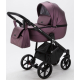 Детская коляска Adamex Bibione Deluxe 3 в 1 BI-SM08 (Т.СИРЕНЬ.ПЕРЛ.ПЕРФ.КОЖА)