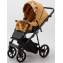Детская коляска Adamex Porto Flowers 3 в 1 PO-FL03 (ЦВЕТЫ+ГОРЧИЧН.ТК)