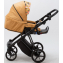 Детская коляска Adamex Porto Flowers 3 в 1 PO-FL03 (ЦВЕТЫ+ГОРЧИЧН.ТК)