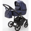 Детская коляска Adamex Bibione Deluxe 2 в 1 BI-SM09 (Т.СИН.ПЕРЛ.ПЕРФ.КОЖА)