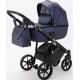 Детская коляска Adamex Bibione Deluxe 2 в 1 BI-SM09 (Т.СИН.ПЕРЛ.ПЕРФ.КОЖА)
