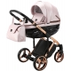 Детская коляска Adamex Chantal Special Edition 2 в 1 C118 Экокожа розовый перламутр, черный, бронза