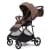 Коляска прогулочная Peppy Amici, Mocca рама Mocca