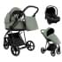 Детская коляска Roan Sol 2.0 3 в 1 с автокреслом Tutis Elo Lux EduSky Black SLL/33/T Sage Green/Black/руч.Black