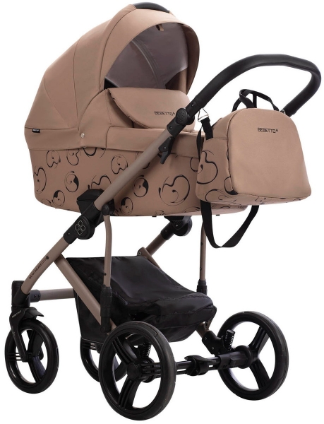 Детская коляска Bebetto Magnum Light SE 2 в 1 06 т.бежевый,бежевая рама