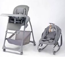 Стульчик для кормления Agex Seat’n Sleep, Grey (Серый)