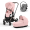 Коляска 3 в 1 Cybex Priam IV Rosegold и автокресло Cloud G i-Size Stone Grey Peach Pink