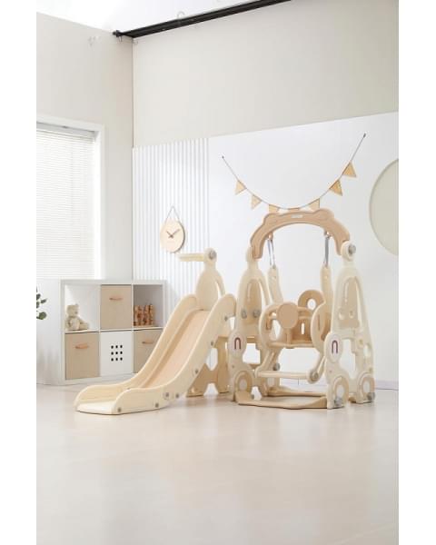 Горка с качелями UNIX Kids Car Camel