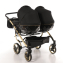 Коляска для двойни 2 в 1 Junama Diamond Special Duo, JDS-02 (Черный / Золото)