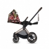 Коляска 3 в 1 Cybex Priam III Spring Blossom шасси Chrome Brown, Dark (Темный)