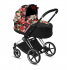 Коляска 3 в 1 Cybex Priam III Spring Blossom шасси Chrome Brown, Dark (Темный)