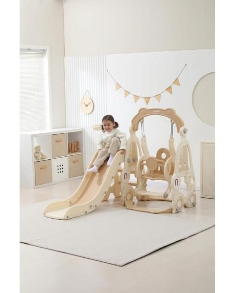 Горка с качелями UNIX Kids Car Camel