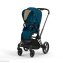 Коляска прогулочная Cybex Priam IV шасси Matt Black, Mountain Blue (Синий)