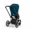 Коляска прогулочная Cybex Priam IV шасси Matt Black, Mountain Blue (Синий)