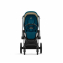 Коляска прогулочная Cybex Priam IV шасси Matt Black, Mountain Blue (Синий)